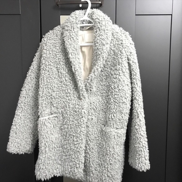 Grey Wilfred Teddy Coat - Small - Picture 3 of 4